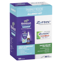 Rhinocort Nasal Spray + Zyrtec Rapid Relief Mini Tablets Allergy Kit
