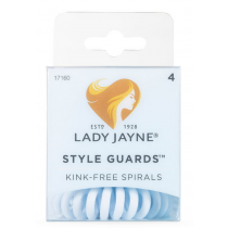 Lady Jayne Style Guards Kink Free Spirals Sky Blue 4 Pack