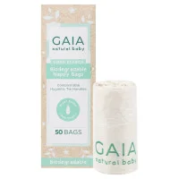 GAIA Natural Baby Biodegradable Nappy Bags 50 Pack