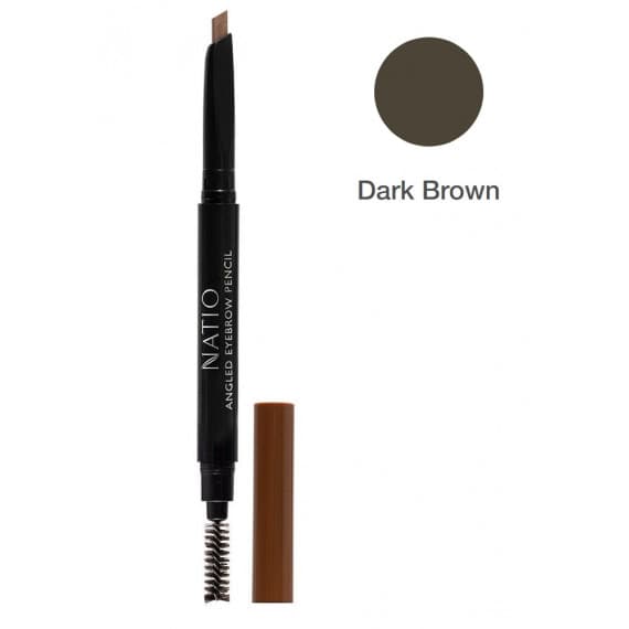Natio Angled Eyebrow Pencil Dark Brown 0.2g
