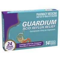 Guardium Acid Reflux Relief Esomeprazole 20 mg Tablets 14 Pack