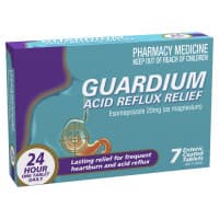 Guardium Acid Reflux Relief Esomeprazole 20 mg Tablets 7 Pack
