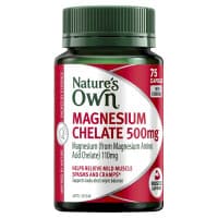 Natures Own Magnesium Chelate 500mg 75 Capsules