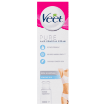 Veet Pure Hair Removal Cream Bikini & Underarm Dome Applicator 100ml