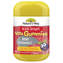 Natures Way Kids Smart Kids Smart Vita Gummies Iron + Vitamin C 60 Pastilles