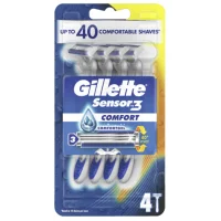 Gillette Sensor 3 Comfort Disposable Razors 4 Pack