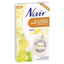 Nair Soft Natural Wax 40 Large Strips
