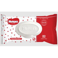 Huggies Essential Clean Baby Wipes 80 Pack