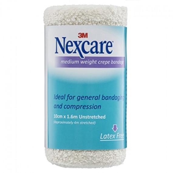 Nexcare Crepe Bandage Medium 100mm x 1.6m - Reliable Support - Chempro Online