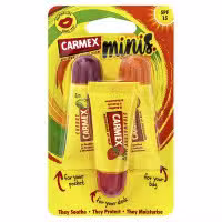 Carmex Lip Balm Assorted Squeeze Tube Minis 3 Pack