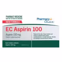 Pharmacy Choice EC Aspirin 100 84 Tablets