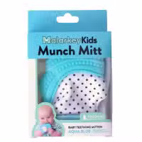 Malarkey Kids Munch Mitt Teething Aqua Blue