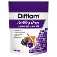 Difflam Soothing Drops Plus Immune Support Black Elderberry 20 Drops