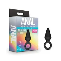 Blush Anal Adventures Platinum Silicone Loop Plug Small Black