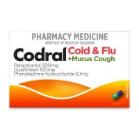 Codral Cold and Flu plus Mucus Cough 48 Capsules