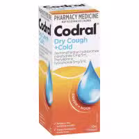 Codral Dry Cough Plus Cold Oral Liquid Berry 200mL