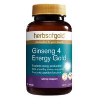 Herbs of Gold Ginseng 4 Energy Gold 30 Tablets