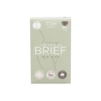 Tom Organic The Period Brief Mid-Rise Black Large