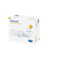 Zetuvit Plus Silicone Border 12.5cm x 12.5cm 10pack 