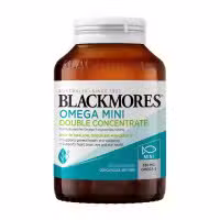 Blackmores Omega Double Concentrate Fish Oil 200 Capsules