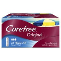 Carefree Original Fragrance Free Regular Tampons 32 Pack
