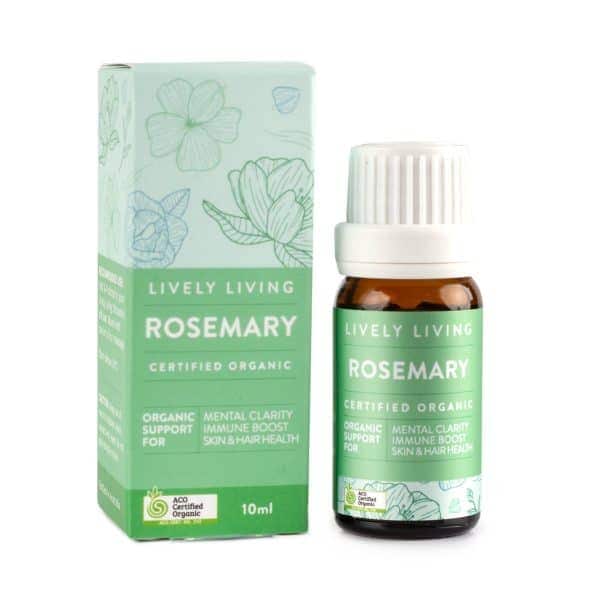Buy Lively Living Essential Oil Rosemary Organic 10ml Online