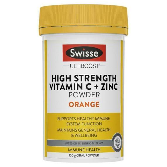 Buy Swisse Vitamin C + Zinc Powder Orange 150g Online