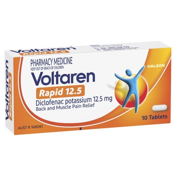 Buy Voltaren Rapid 12.5mg 10 Tablets Online Chempro AU