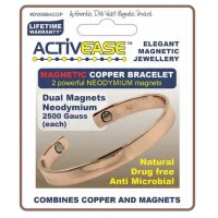 Dick Wicks Activease Magnetic Copper Wrist Health Bangle Small