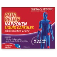 Pain Relief Naproxen Liquid Capsules 30 Pack