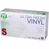 Soodox PF Ultra Fresh Clear Vinyl Gloves Small Box 100 Pieces