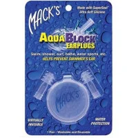 Macks Aqua Block Flanged Ear Plugs 1 Pair