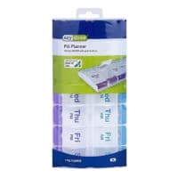 Ezy Dose 7 Day AM/PM Push Button Pill Reminder Extra Large