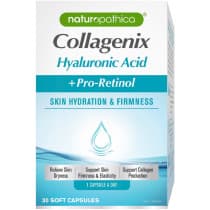 Naturopathica Collagenix Hyaluronic Acid + Pro-Retinol Skin Hydration & Firmness 30 Capsules