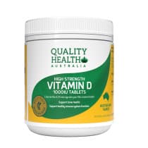 Quality Health Australia Vitamin D 1000IU 250 Tablets