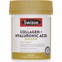 Swisse Beauty Collagen + Hyaluronic Acid Booster 80 Tablets