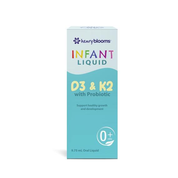 Henry Blooms Infant Liquid D3 & K2 with Probiotics 9.75ml | Chempro Online