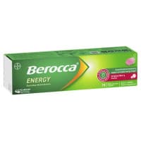 Berocca Energy Berry Flavour Effervescent Tablets 15 Pack