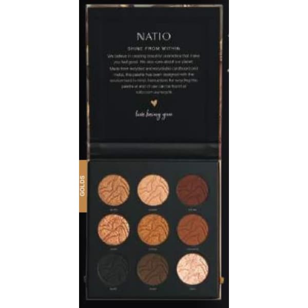 Buy Natio Golden Citrine Mineral Eyeshadow Palette Online