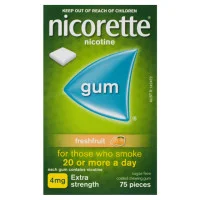 Nicorette Gum Fresh Fruit 4mg 75 Pack