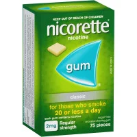 Nicorette Gum Classic 2mg 75 Pack
