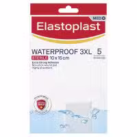 Elastoplast Waterproof 3XL Sterile 10 x 15cm 5 Dressings