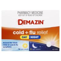 Demazin Cold and Flu Relief Day plus Night 24 Tablets