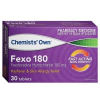 Chemists Own Fexo 180mg 30 Tablets 