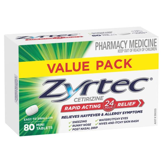 Buy Zyrtec Rapid Acting Hayfever and Allergy Relief Antihistamine 10mg ...