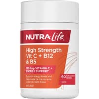 Nutra Life High Strength Vit C Plus B12 And B5 60 Tablets