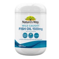 Natures Way Wild Caught Fish Oil 1500mg 120 Capsules