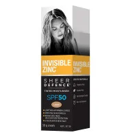 Invisible Zinc Sheer Defence Tinted Moisturiser SPF50 Light  50g