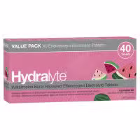 Hydralyte Watermelon Burst Effervescent Electrolyte 40 Tablets