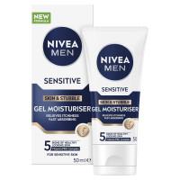 Nivea Men Sensitive Skin And Stubble Gel Moisturiser 50ml